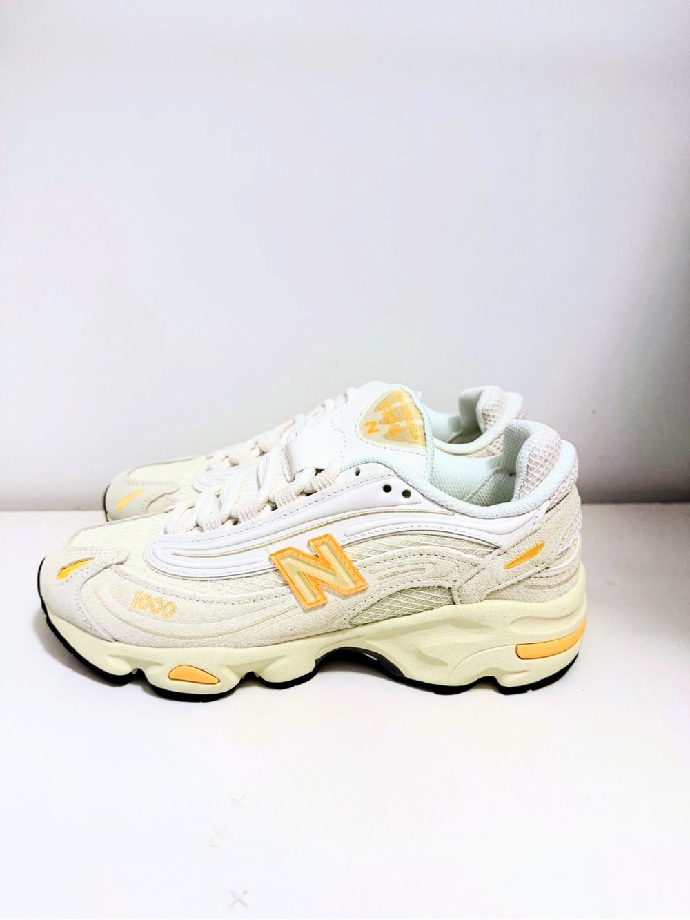 New Balance Cream and Yellow 1906R Sneakers